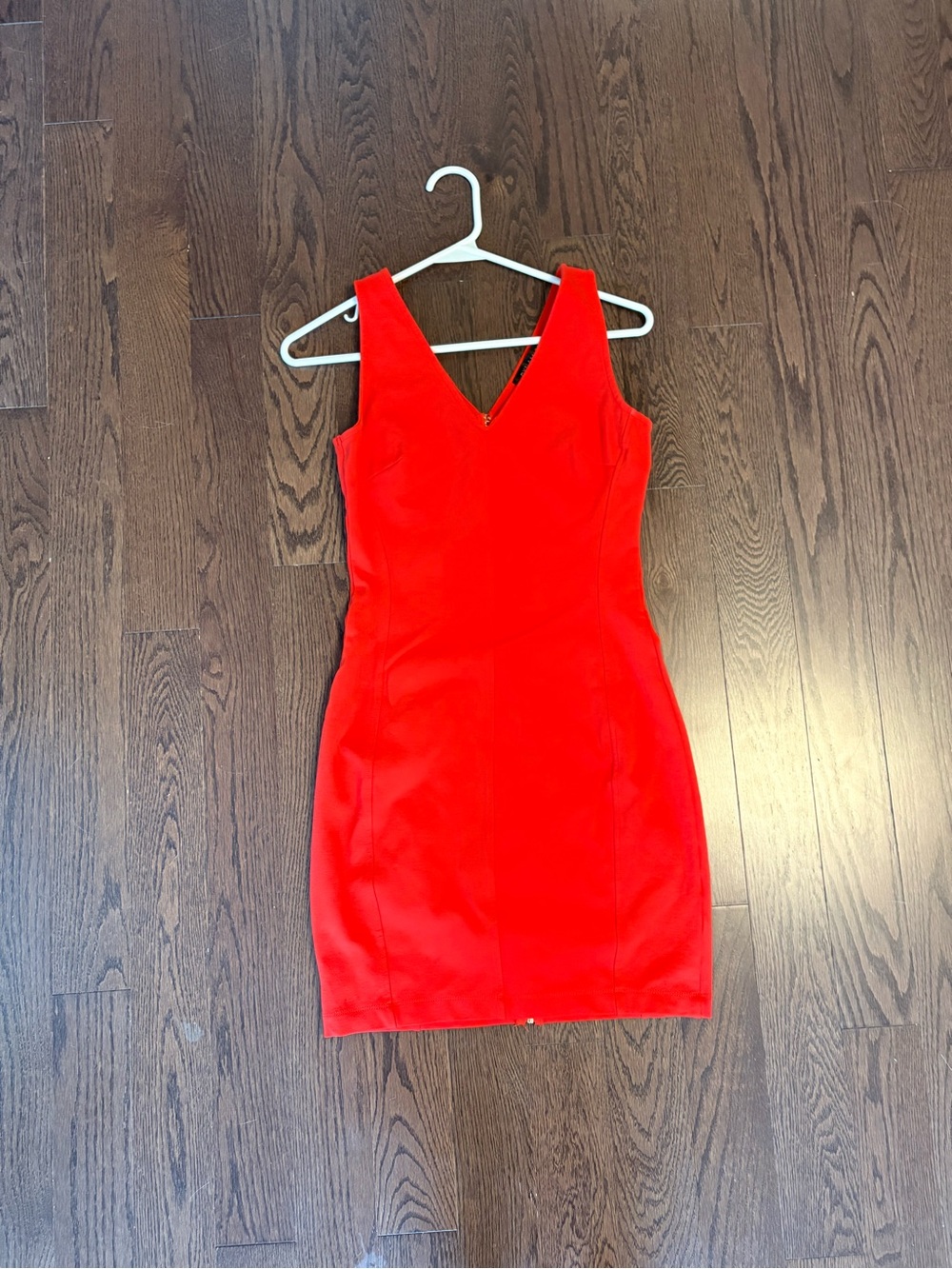 Dynamite Bold Red V-Neck Mini Dress